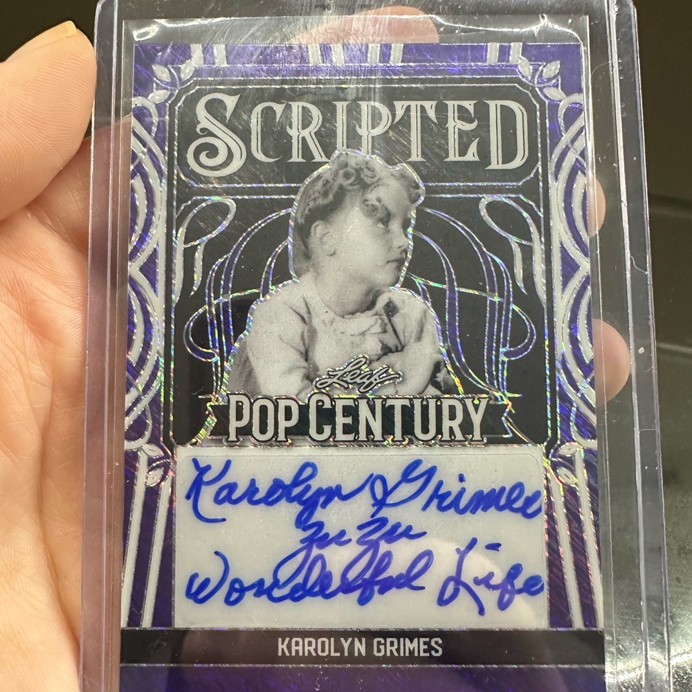 Leaf Pop Century Karolyn Grimes autographed card 2/8